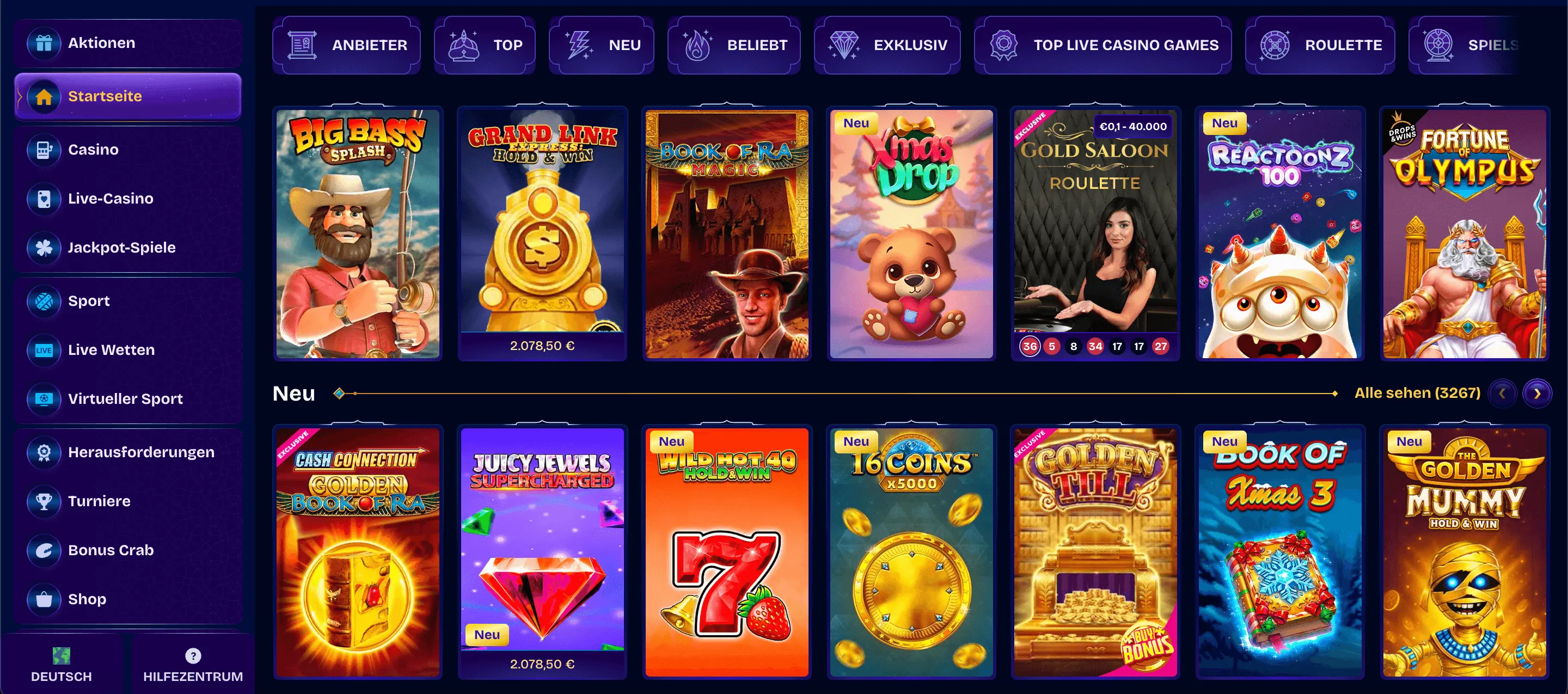 Die Schwelle &uuml;berschreiten &ndash; WishWin Casino Registrierung